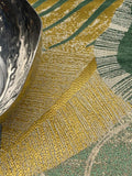 Green Gold Abstract Floral