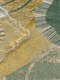 Green Gold Abstract Floral